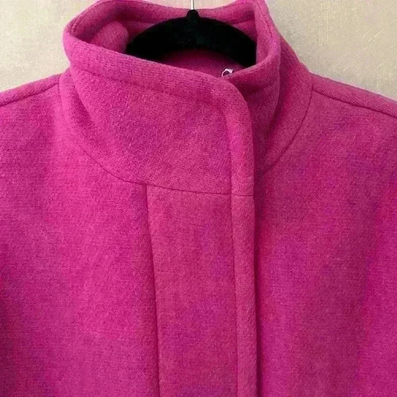 J.Crew Hot Pink  Wool Coat - Picture 12 of 14